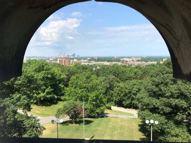 Cleveland Skyline from the James Garfield Memorial