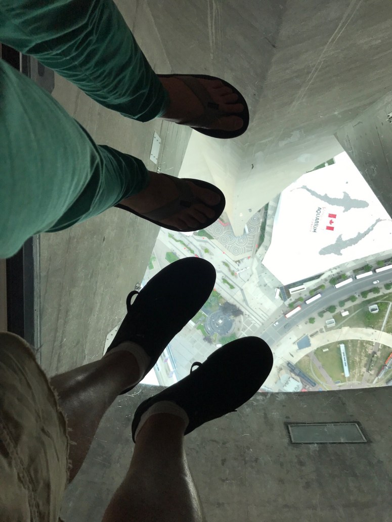 Glass Floor at the CN Tower