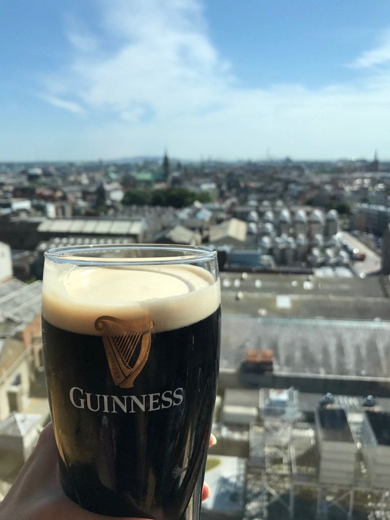View from the Guinness Storehouse in Dublin