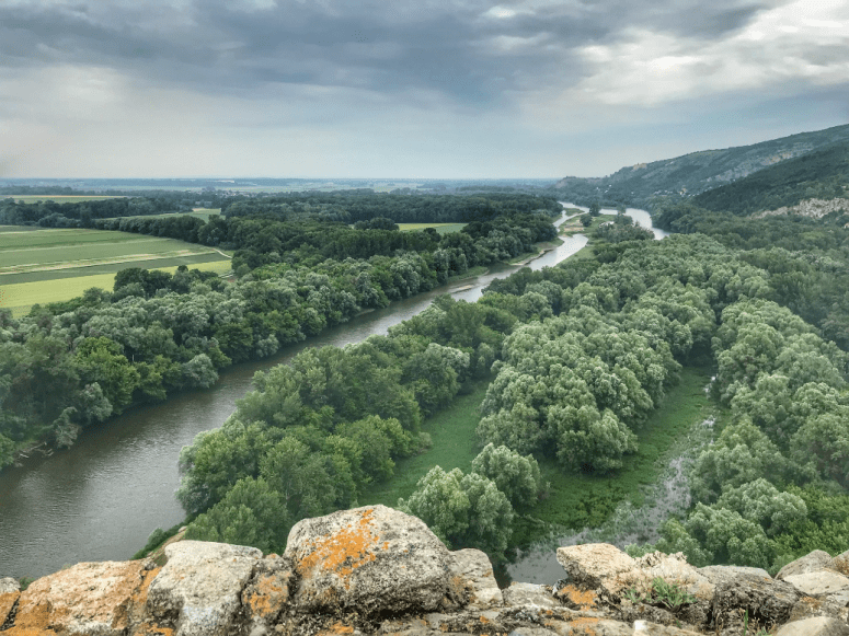 View of the Danube from Devin Castle