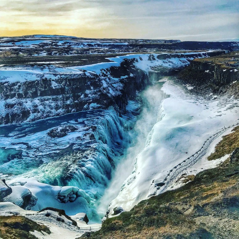 Gullfoss Waterfall in Iceland
